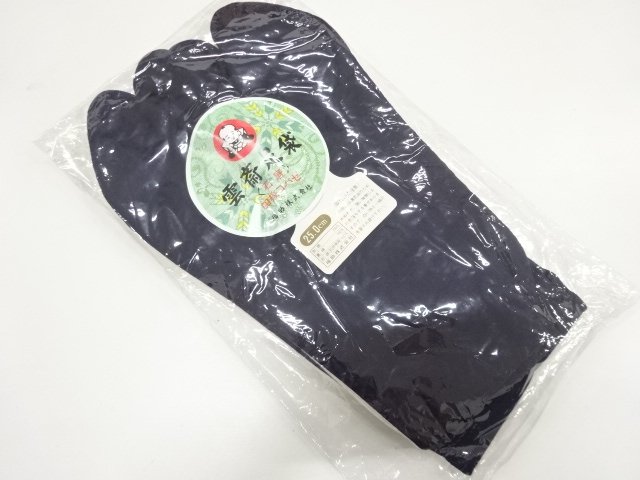 JAPANESE KIMONO / UNUSED FUKUSUKE TABI SOCKS (25 CM / 4-CLASP)